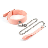 Нашийник Pink Organosilicon Collar With Leash Liebe Seele