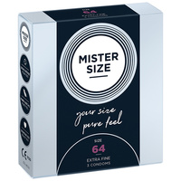 Презервативи 64 мм 3 штуки Mister.Size