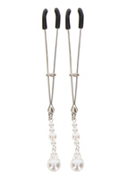 Затискачі На Соски Tweezers With Pearls Silver Taboom