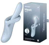 Нагрітий вібратор для точки G Heat Flex 4 blue Satisfyer