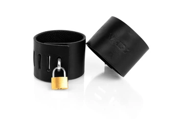 Наручники з замком чорні S Primal Bond Whips