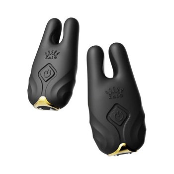 Вібруючі кліпси на соски Nave Obsidian Black Zalo