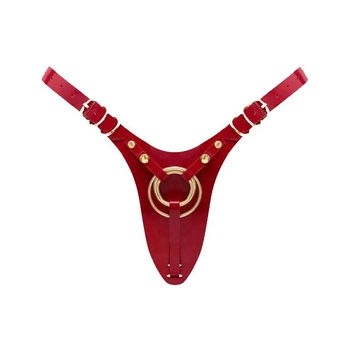 Упряжка Leatherette Harness Fabulous Red Glossy Strap-On-Me