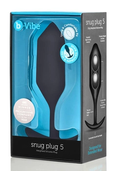 Анальний пробка Snug Plug 5 Black b-Vibe