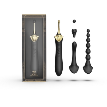Багатофункціональний Вібратор Bess 2 Obsidian Black Zalo