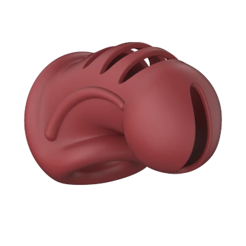 Модель 28 Ultra Soft Silicone Chastity Cage Red ManCage